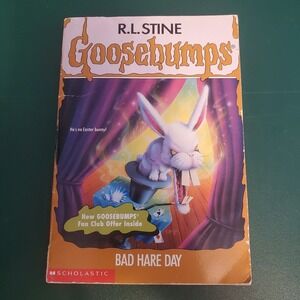 Goosebumps Bad Hare Day R.L. Stine Book #41 First Printing 1996 Scholastic